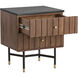 Wellington 21.5 X 18.75 inch Black Marble Night Stand